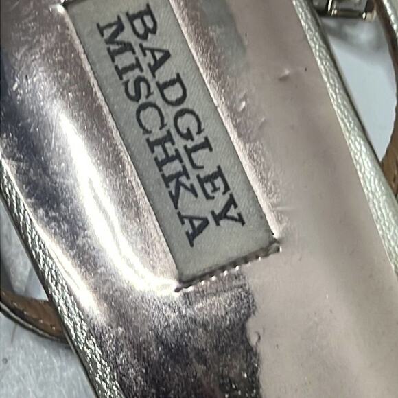 BADGLEY MISCHKA EMBELLISH SANDALS SIZE 10 - Picture 3 of 5
